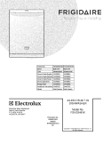 COVER Diagram and Parts List for FGHD2461KW0  Frigidaire Dishwasher