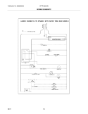 WIRING SCHEMATIC Diagram and Parts List for CFTR1826LM6  Frigidaire Refrigerator