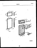 DOOR PARTS Diagram and Parts List for FPES19TRW1  Frigidaire Refrigerator