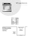 COVER Diagram and Parts List for FEB30S6DCC  Frigidaire Wall Oven