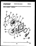 DOOR PARTS Diagram and Parts List for DE400ADD1  Frigidaire Dryer