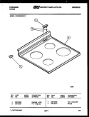 COOKTOP PARTS Diagram and Parts List for REGS39WNW4  Frigidaire Range