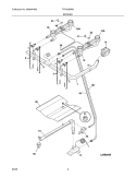 BURNDER Diagram and Parts List for TPF303BWD  Tappan Range