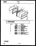 DOOR PARTS Diagram and Parts List for CP302BP2D3  Frigidaire Range