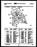 CONTROL PANEL Diagram and Parts List for KF590HDW3  Frigidaire Range