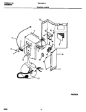 CONTROL PARTS Diagram and Parts List for WAL125P1A5  Frigidaire Air Conditioner