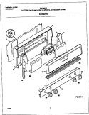 BACKGUARD Diagram and Parts List for FGF355CGSC  Frigidaire Range
