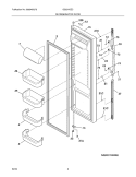 REFRIGERATOR DOOR Diagram and Parts List for GS23HSZCC3  Frigidaire Refrigerator