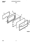 DOOR Diagram and Parts List for MLF311SGWA  Frigidaire Range