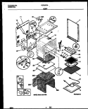 BODY PARTS Diagram and Parts List for FEF367CASB  Frigidaire Range