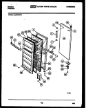 DOOR PARTS Diagram and Parts List for UL2075ECW1  Frigidaire Freezer