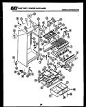 CABINET PARTS Diagram and Parts List for RT17F9WT3B  Gibson Refrigerator