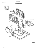 COMPRESSOR PARTS Diagram and Parts List for FAS256W2A2  Frigidaire Air Conditioner