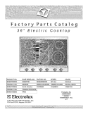 COVER Diagram and Parts List for E36EC75DSS2  Electrolux Cooktop