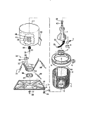 TUBS Diagram and Parts List for AWC340A0T  Kelvinator Washer
