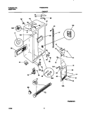 CABINET Diagram and Parts List for FRS26ZRFB3  Frigidaire Refrigerator