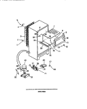 COMPRESSOR, CONDENSER, EVAPORATOR Diagram and Parts List for D13ML7  Frigidaire Refrigerator