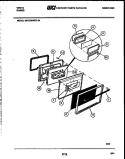 DOOR PARTS Diagram and Parts List for 30TESKWED-04-23  Tappan Range