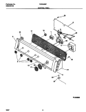 CONTROL PANEL Diagram and Parts List for FWX645RFS0  Frigidaire Washer