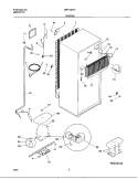 SYSTEM Diagram and Parts List for MRT18SJHD1  Frigidaire Refrigerator