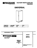 COVER Diagram and Parts List for MFU14F1EW0  Frigidaire Freezer