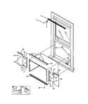 WINDOW MOUNTING Diagram and Parts List for WAC051T7Z2  Frigidaire Air Conditioner