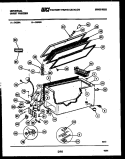 CHEST FREEZER PARTS Diagram and Parts List for CG20B  Frigidaire Freezer