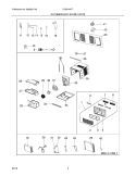 RECOMMENDED SPARE PARTS Diagram and Parts List for LRA074AT71  Frigidaire Air Conditioner