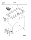 CABINET Diagram and Parts List for GFC15M3AW2  Gibson Freezer