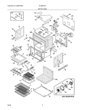 UPPER OVEN Diagram and Parts List for GLEB30T9DQB  Frigidaire Wall Oven