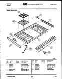 COOKTOP PARTS Diagram and Parts List for 30-4990-00-02  Tappan Range