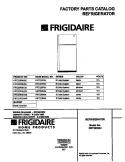COVER Diagram and Parts List for FRT22RRHB2  Frigidaire Refrigerator