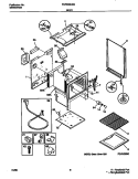 BODY Diagram and Parts List for FGF335CGTA  Frigidaire Range