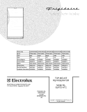 COVER Diagram and Parts List for GLRT214TCB6  Frigidaire Refrigerator