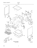 BODY Diagram and Parts List for FEF316BQC  Frigidaire Range