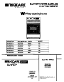 COVER Diagram and Parts List for WEF322BADC  Frigidaire Range