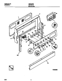 BACKGUARD Diagram and Parts List for MEF357BEDD  Frigidaire Range