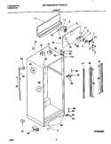 CABINET Diagram and Parts List for GRT18QNCD5  Gibson Refrigerator