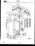 CABINET PARTS Diagram and Parts List for FRT18PRAW0  Frigidaire Refrigerator