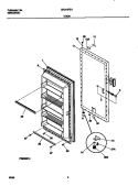 DOOR Diagram and Parts List for GFU14F3H20  Gibson Freezer