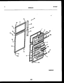 DOOR PARTS Diagram and Parts List for FPW18TPLL1  Frigidaire Refrigerator