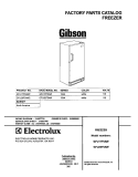 COVER Diagram and Parts List for GFU17F5AW2  Gibson Freezer