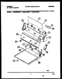 CONSOLE AND CONTROL PARTS Diagram and Parts List for MDE436RBW0  Tappan Dryer