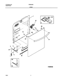 Part Location Diagram of 154448901 Frigidaire HANDLE