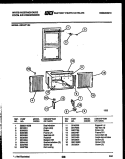 CABINET AND INSTALLATION PARTS Diagram and Parts List for AS147P1A1  Frigidaire Air Conditioner