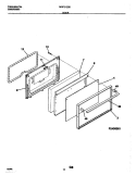 DOOR Diagram and Parts List for MGF312SBDB  Frigidaire Range