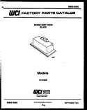 COVER Diagram and Parts List for HV1536B  Gibson Range Hood