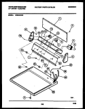 CONSOLE AND CONTROL PARTS Diagram and Parts List for DE640KDD6  Frigidaire Dryer