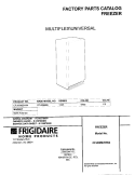COVER Diagram and Parts List for CFU09M2HW4  Frigidaire Freezer