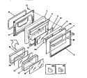 Part Location Diagram of 5303307195 Frigidaire END CAP-HANDLE WHIT